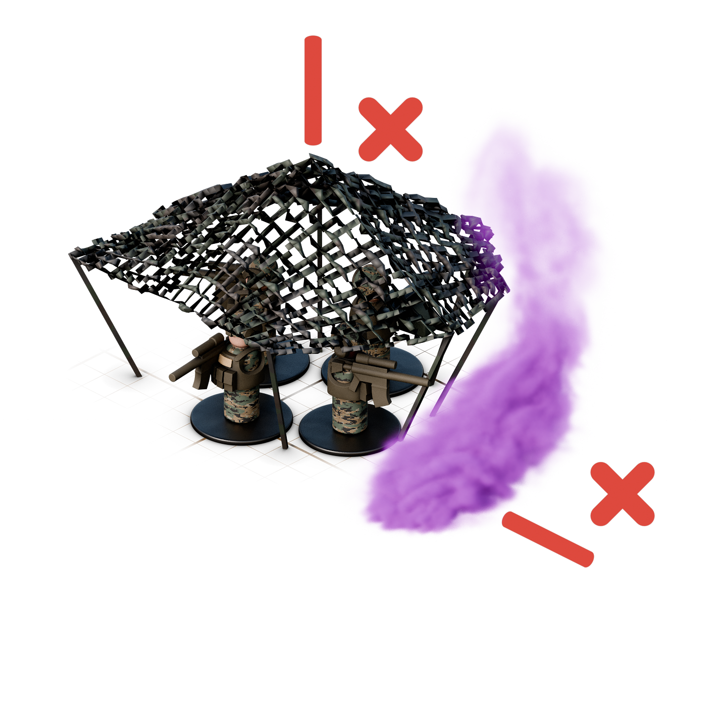 Example of concealment